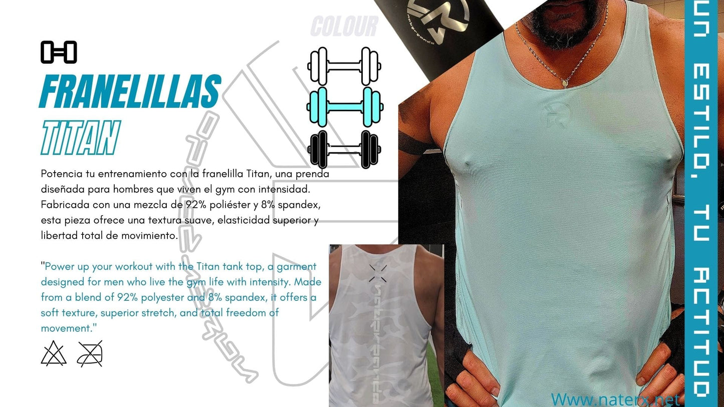 Franelillas camiseta sin manga para entrenar Titan